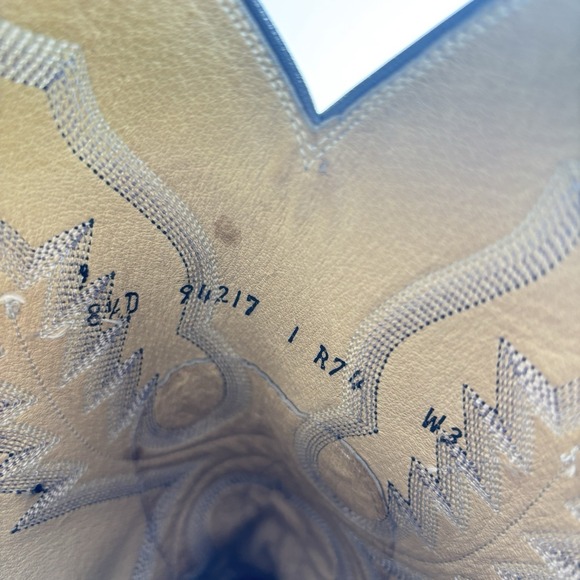 VTG Sanders Cowboy Boots Exotic Elephant Western Men's Sz 8.5 D Gray Rockabilly - Picture 8 of 9